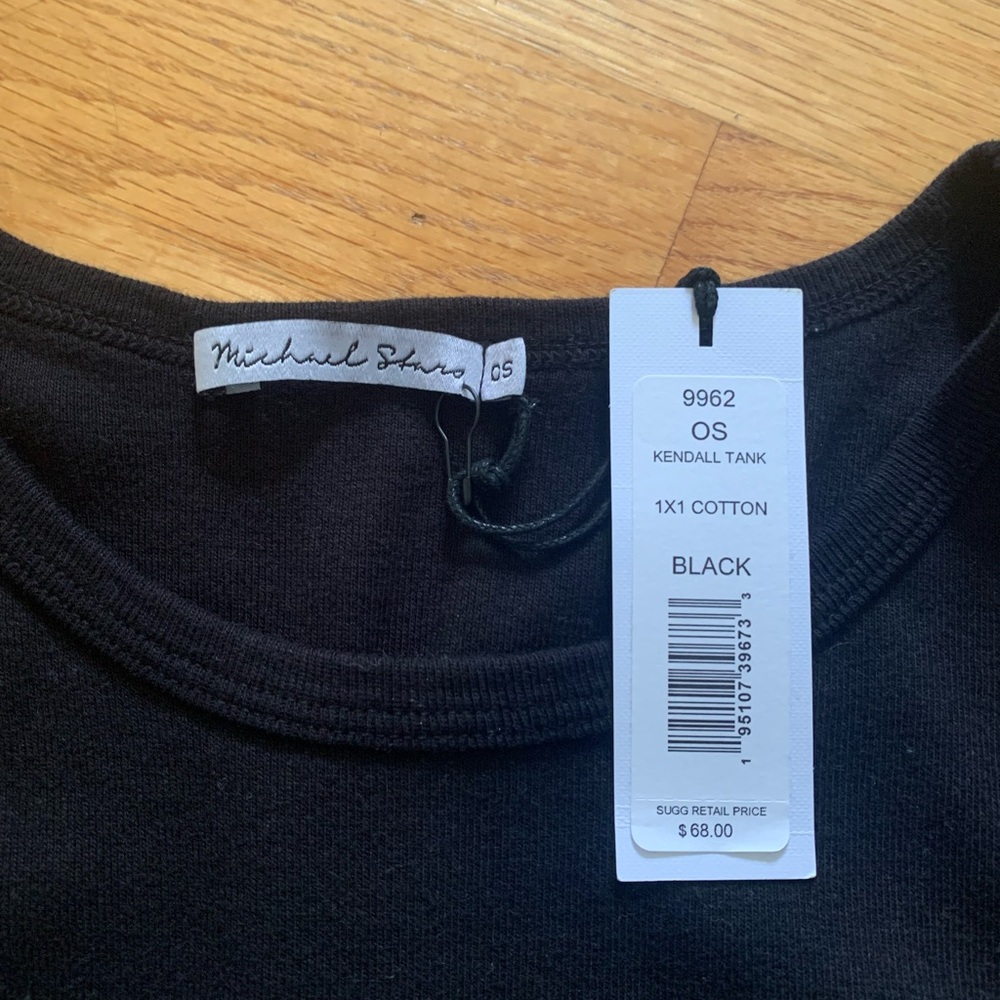 Michael Stars Black Cotton Tank.
Brand New With Tag